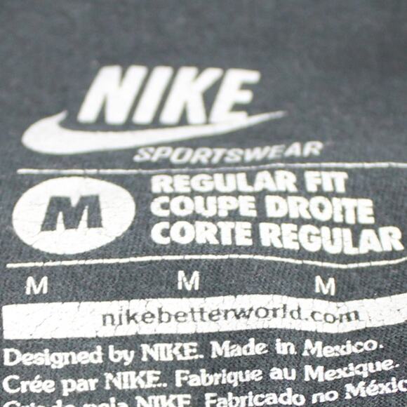 Nike Women's T-Shirt Just Do It Nike Logo Black Aqua Size Medium - Picture 4 of 6